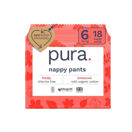 Pura Eco Nappy Pants Size 6 - 18 nappies
