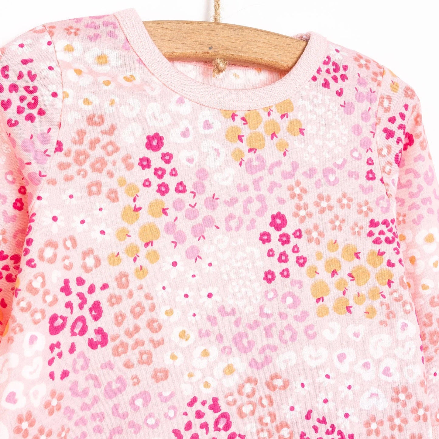 HelloBaby Baby Girl Long Sleeve Pyjamas Set - Dark Pink