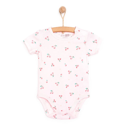 HelloBaby Girl Short Sleeve Bodysuit - Pink
