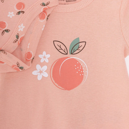 HelloBaby Baby Girl Short Sleeve Bodysuit 2 pcs - Pink