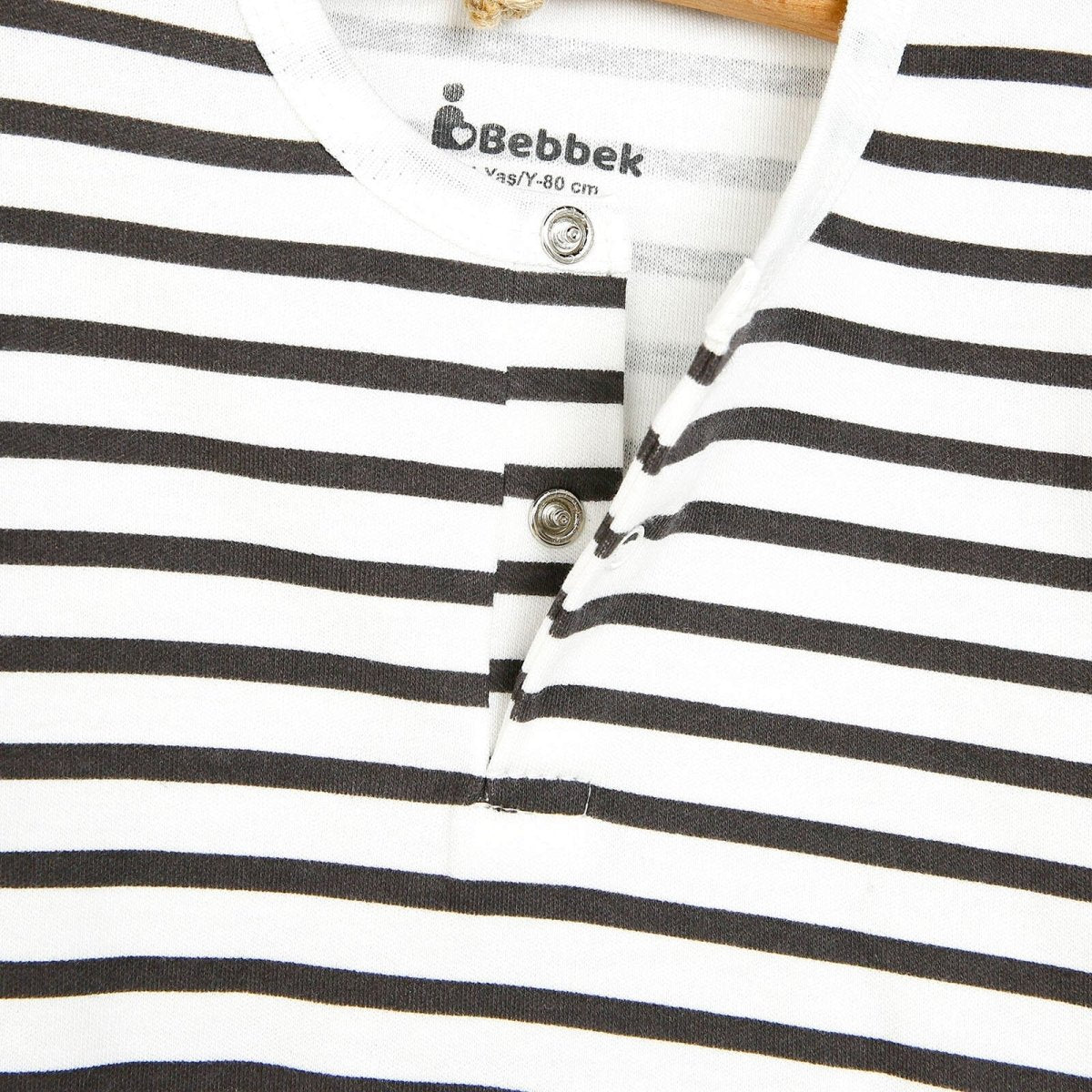 Bebbek Newborn Sweatshirt Footless Bottom - Brown