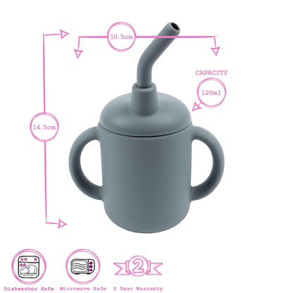 120ml Silicone Baby Sippy Cup