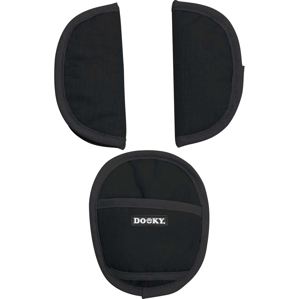 Dooky Universal Car Seat Pads (Black)
