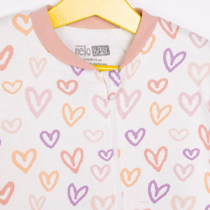 HelloBaby Girl Sleepsuit - Light Pink