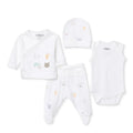 Tiffany 100% Cotton Tiny Baby Set - Ecru