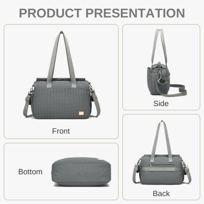 Miss Lulu Diaper Bag (Grey)