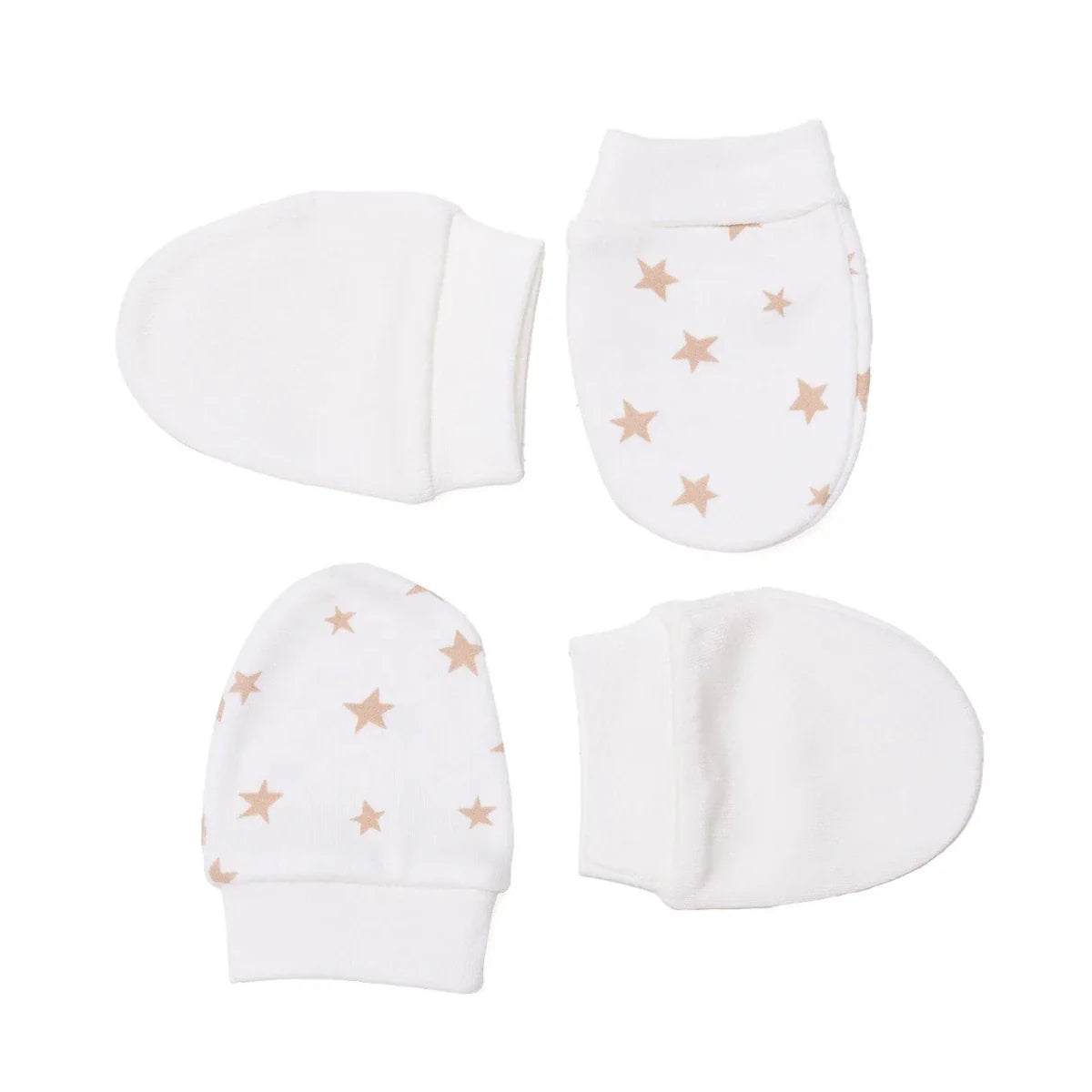 HelloBaby Boys Mitten Space - Ecru Printed