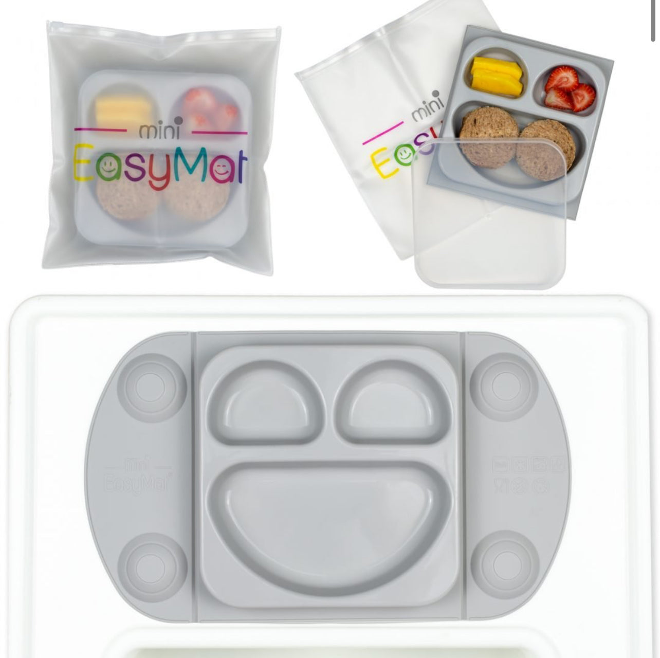 EasyTots EasyMat Mini Portable Suction Plate