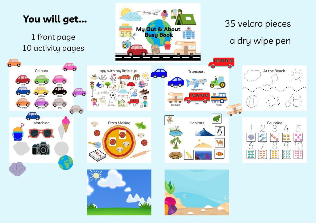 Out & About Busy Book (Age 1-8 years)