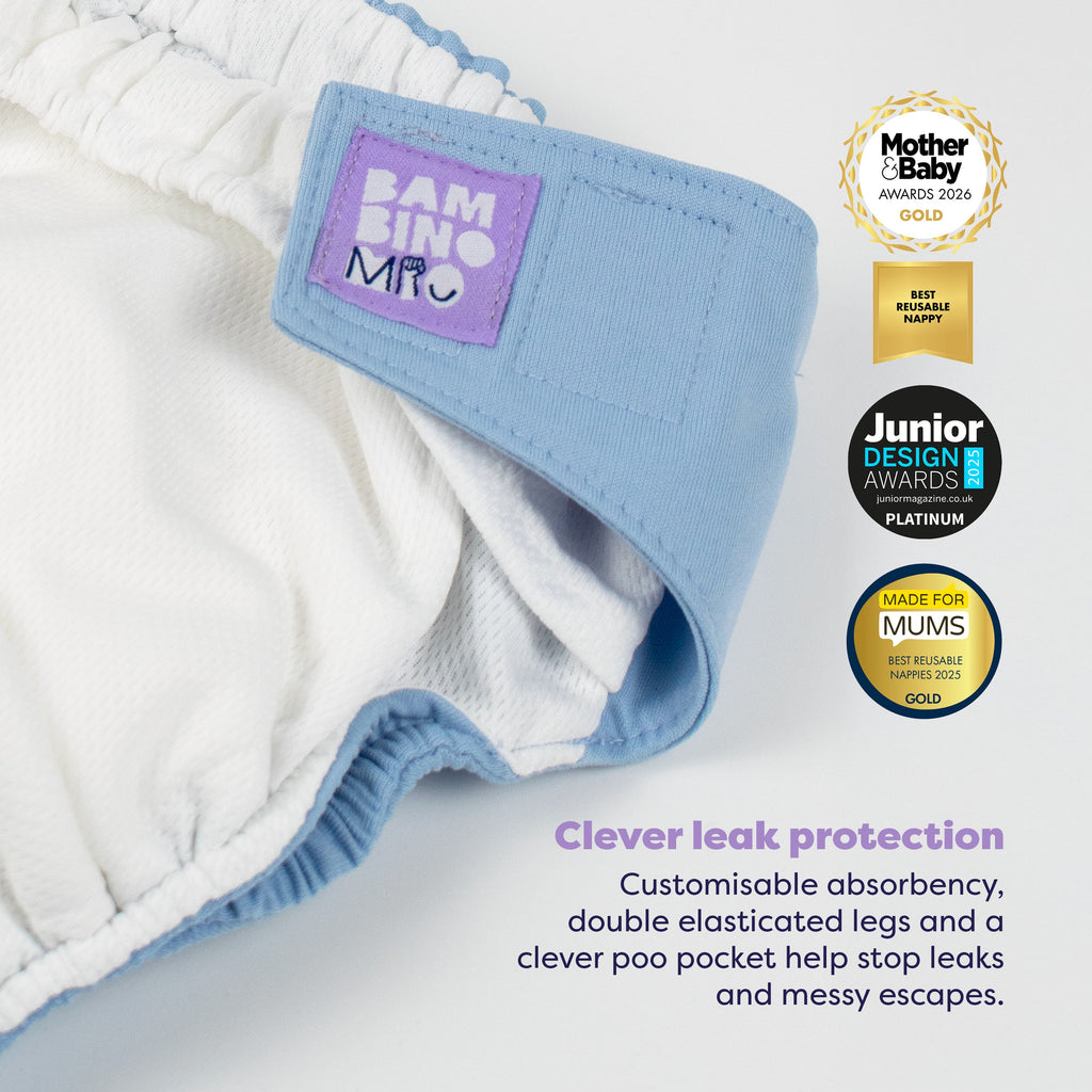 Revolutionary Reusable Nappy in Blue