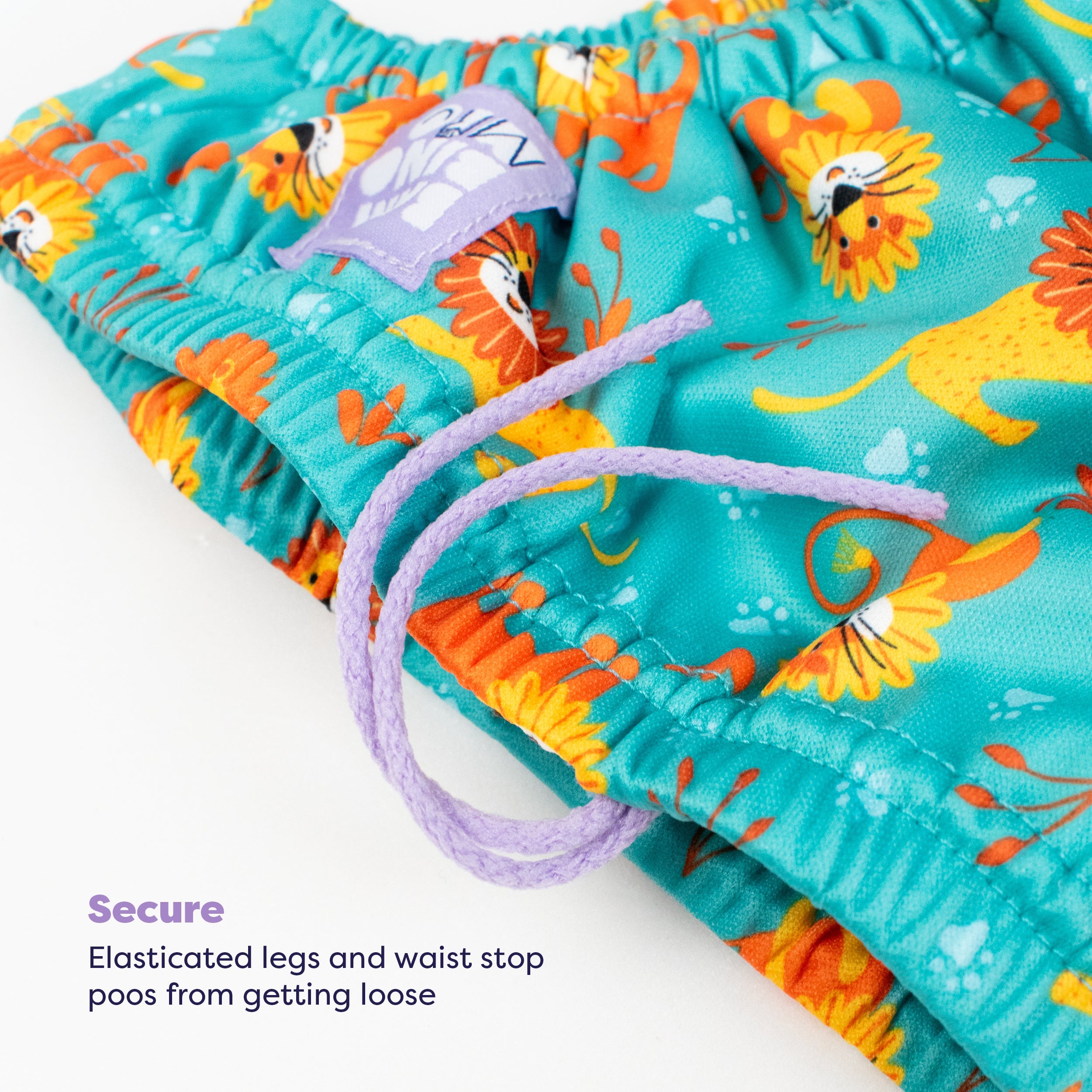 Reusable Swim Nappy in Cool Cats