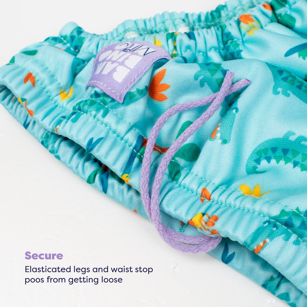 Reusable Swim Nappy in Crafty Croc