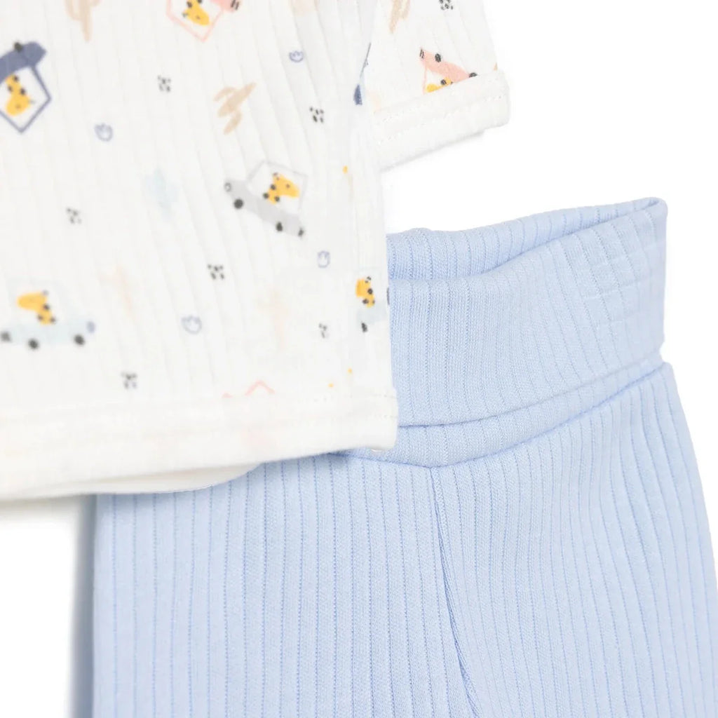 Tiffany 100% Cotton Tiny Baby Set - Ecru