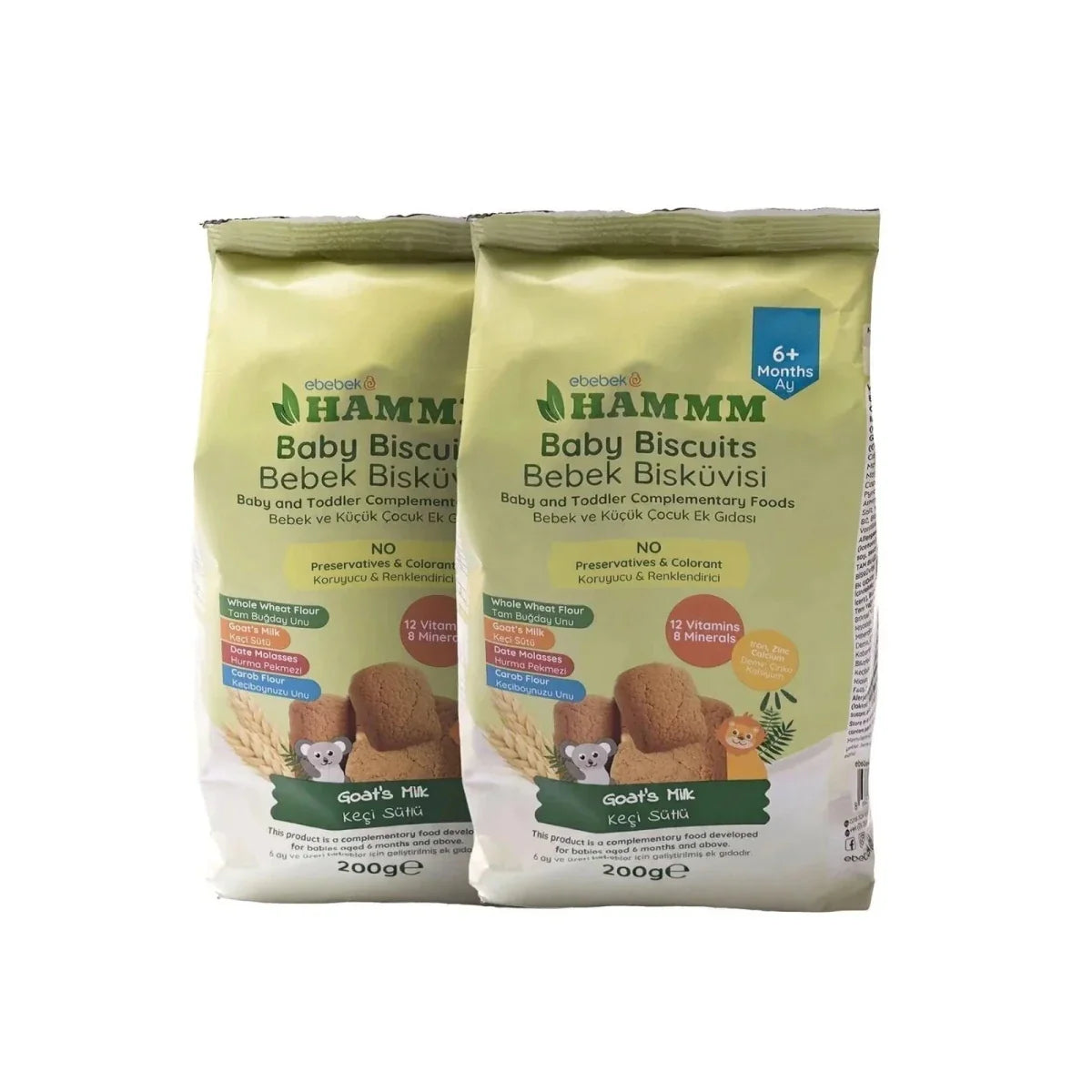 Hammm Baby Biscuits with Goat Milk 400g