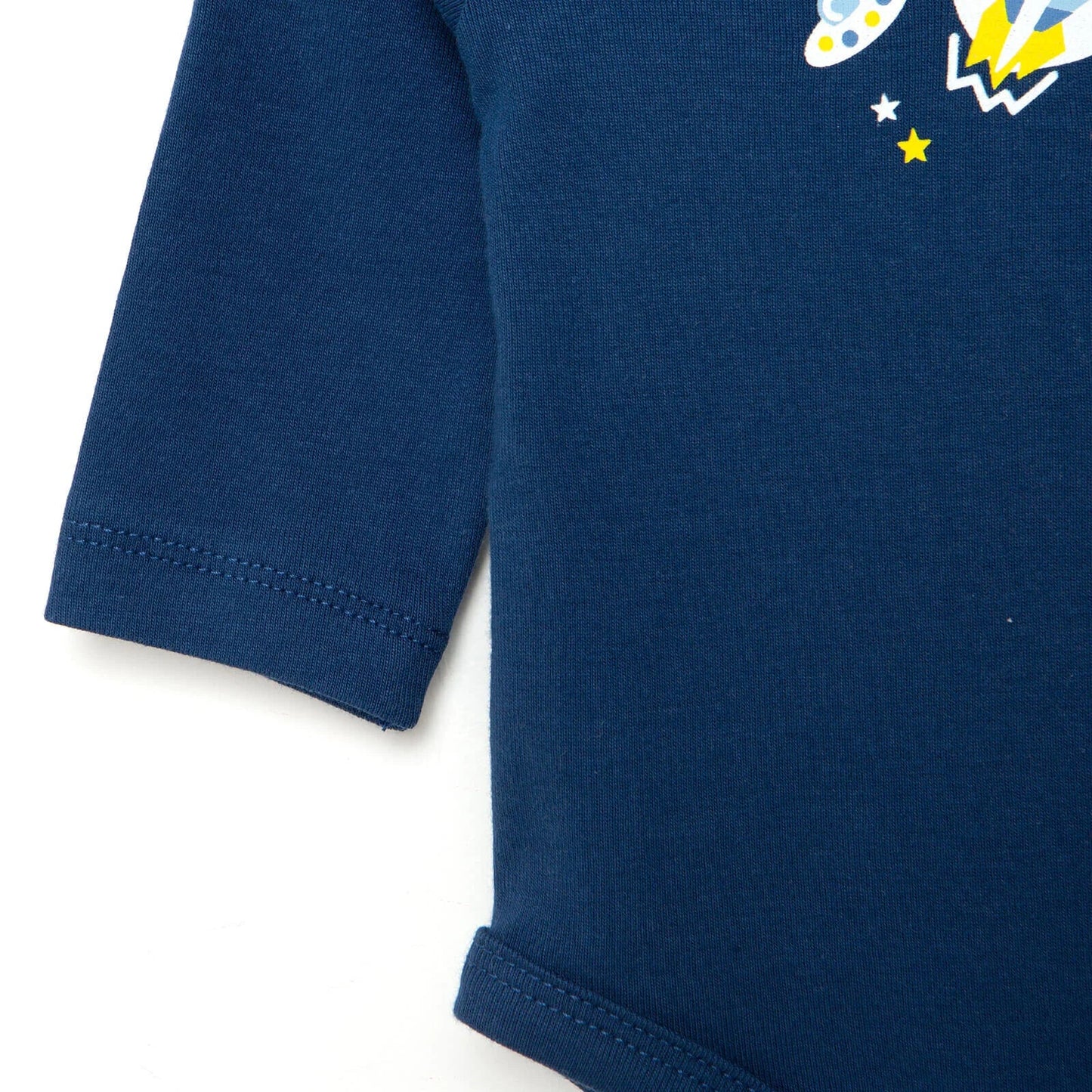 HelloBaby Baby Boy Long Sleeve Bodysuit - Navy Blue