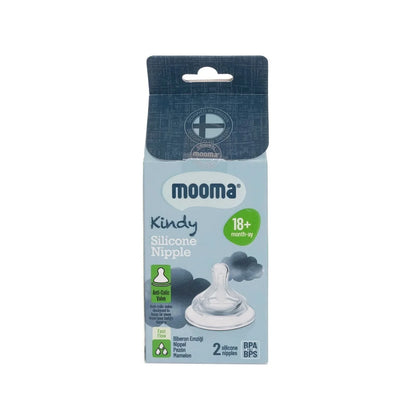 Mooma Kindy Silicone Teats Fast Flow 18+ months Pack of 2