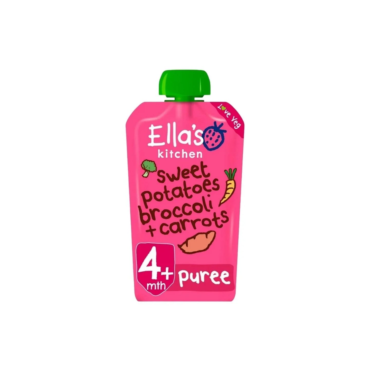 Ella's Kitchen Organic Sweet Potatoes Broccoli & Carrots 4+ months 120g