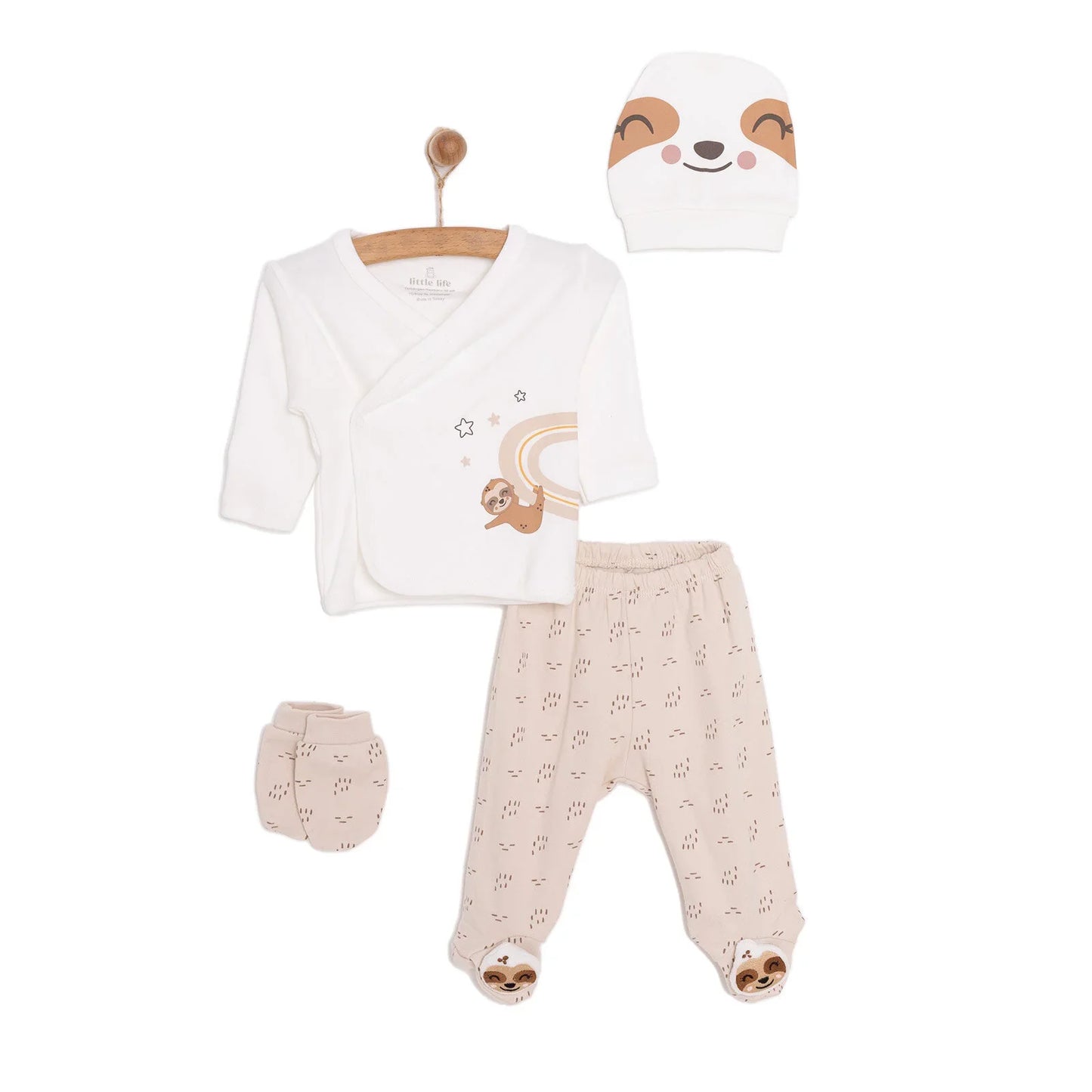 Little Life Baby Boy Newborn 5 Pcs Starter Set - Light Brown