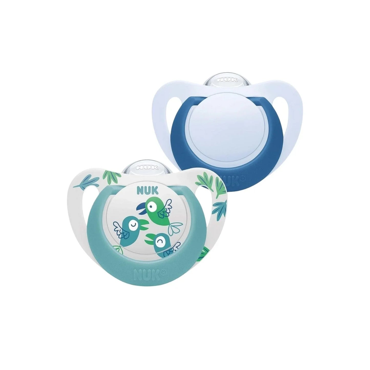 NUK Star Soother 6-18 months Pack of 2 - Blue
