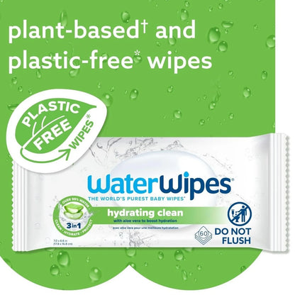 WaterWipes Hydrating Wipes 60 pcs