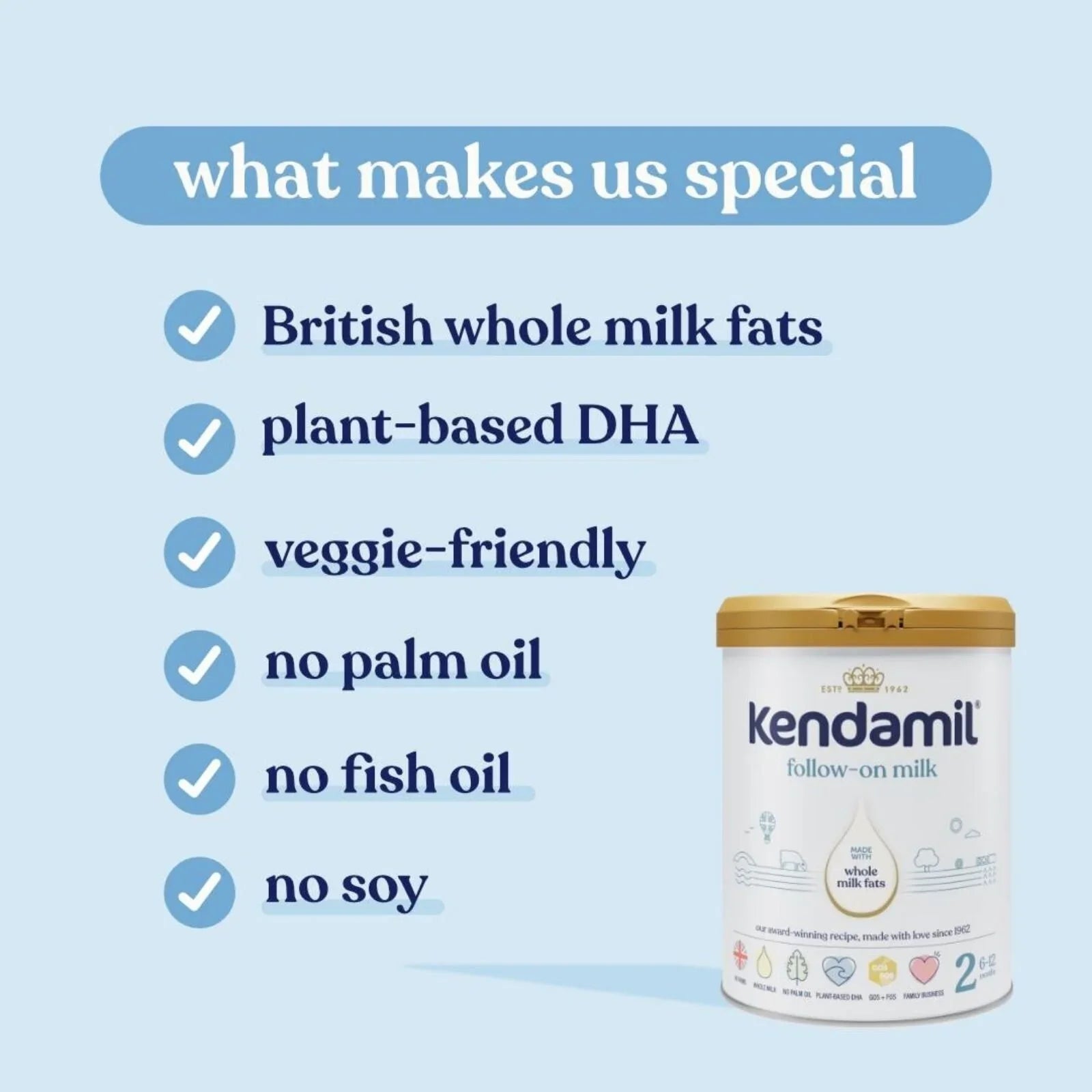 Kendamil Stage 2 Follow On Milk 6-12 months 800g