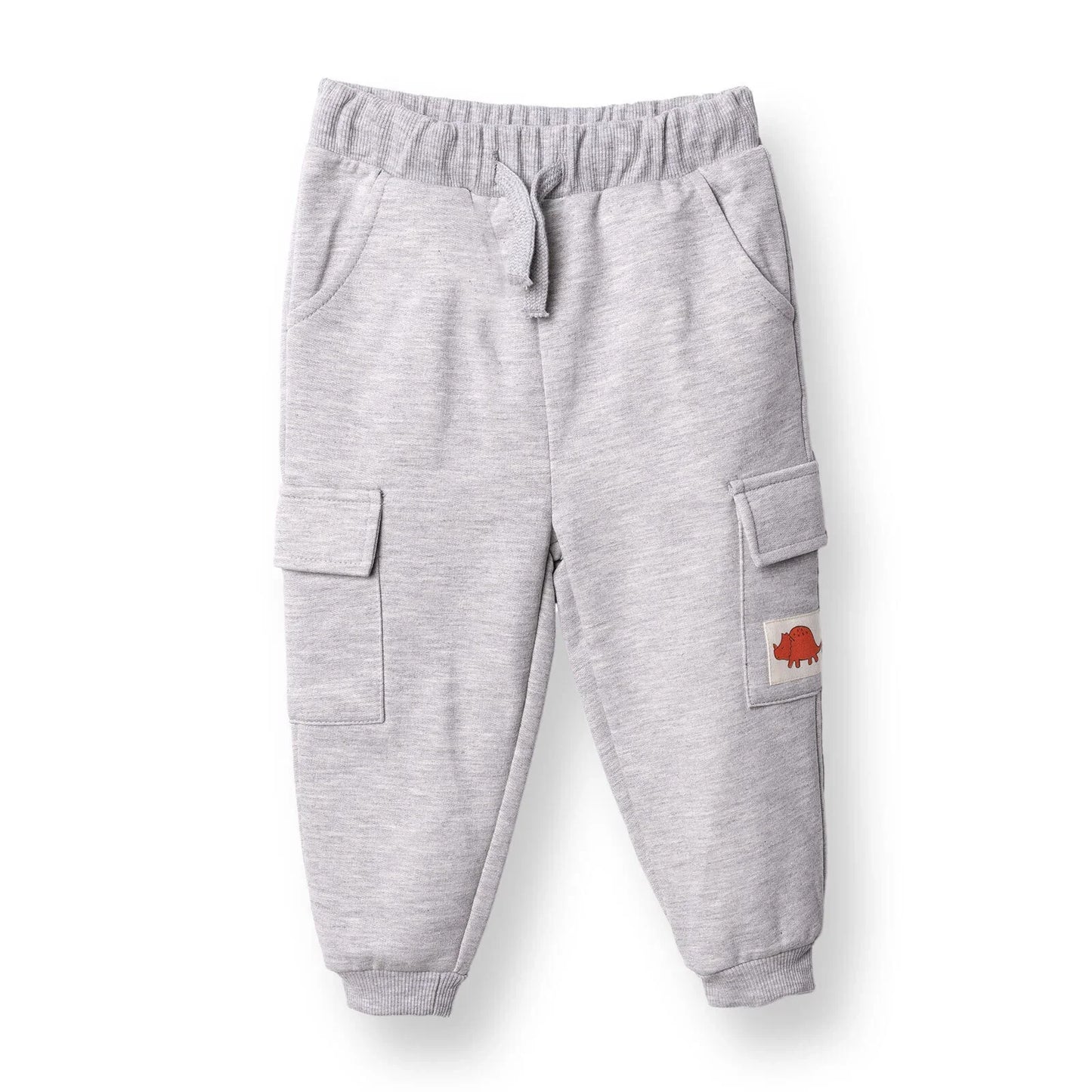 HelloBaby Cool Dino Jogging Set - Grey Melange