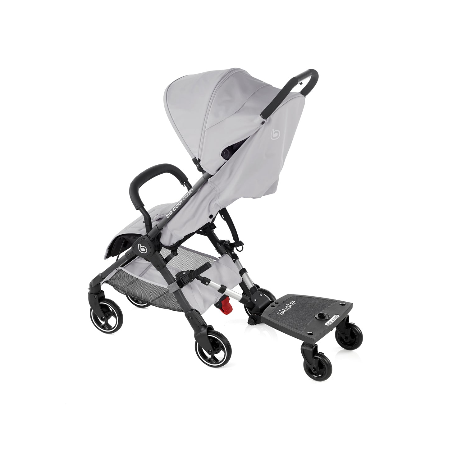 Be Cool Skate Universal Buggy Platform + Seat Unit – Seated or Standing Ride-On Board for Second Child