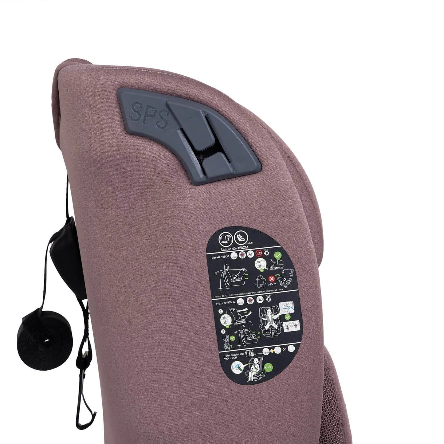 baby plus Pixi I-Size Car Seat - Pink