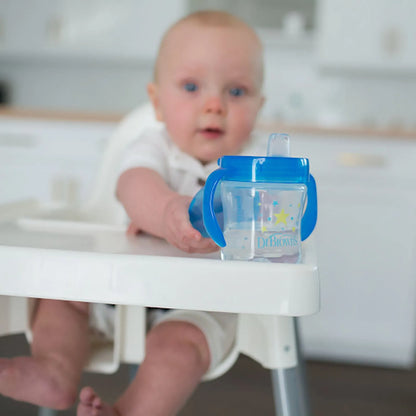 Dr. Brown's Soft Mouth Transition Cup 180ml - Blue