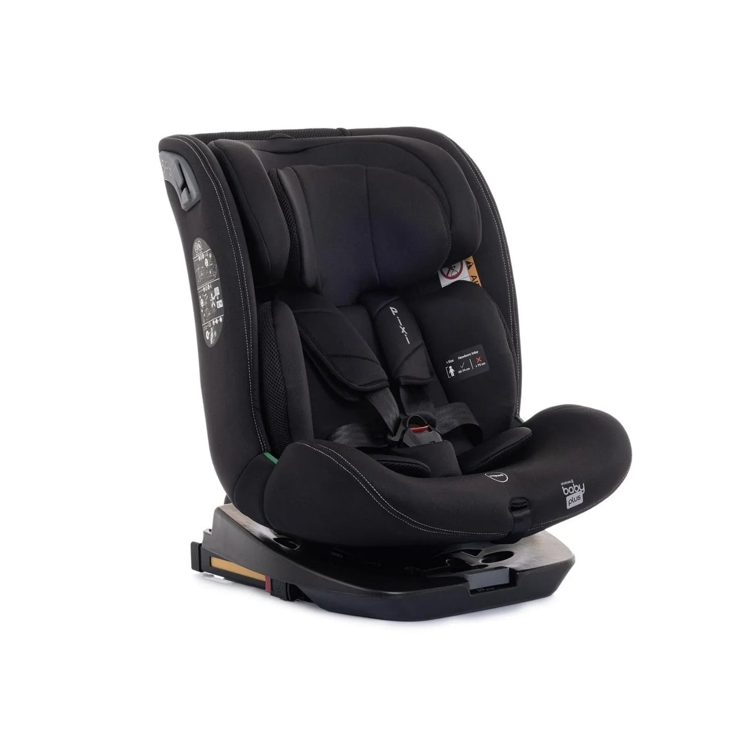 baby plus Pixi i-Size Car Seat - Black