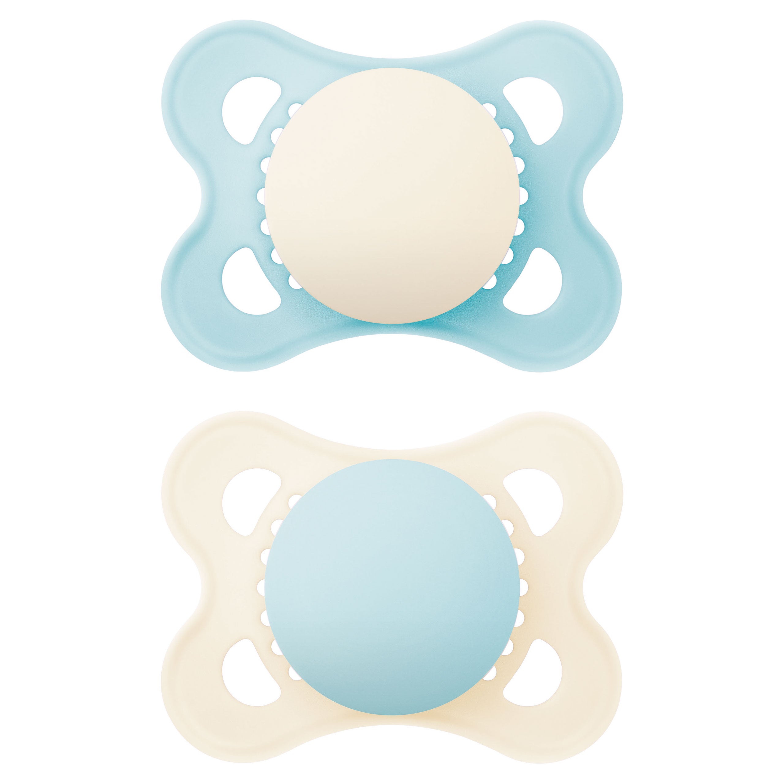 MAM Original Soother (0-6 Months) Plain - Boy (Pack of 2)