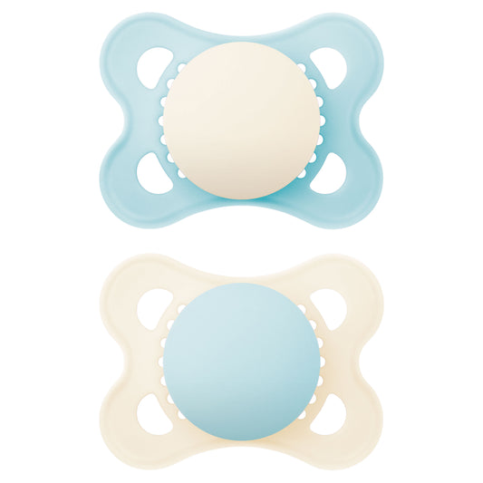 MAM Original Soother (0-6 Months) Plain - Boy (Pack of 2)
