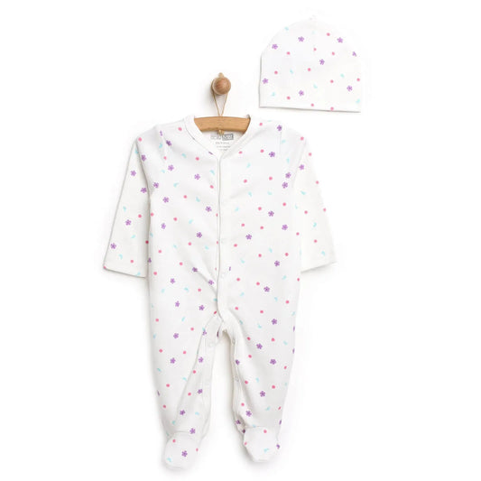 HelloBaby Footed Jumpsuit with Hat