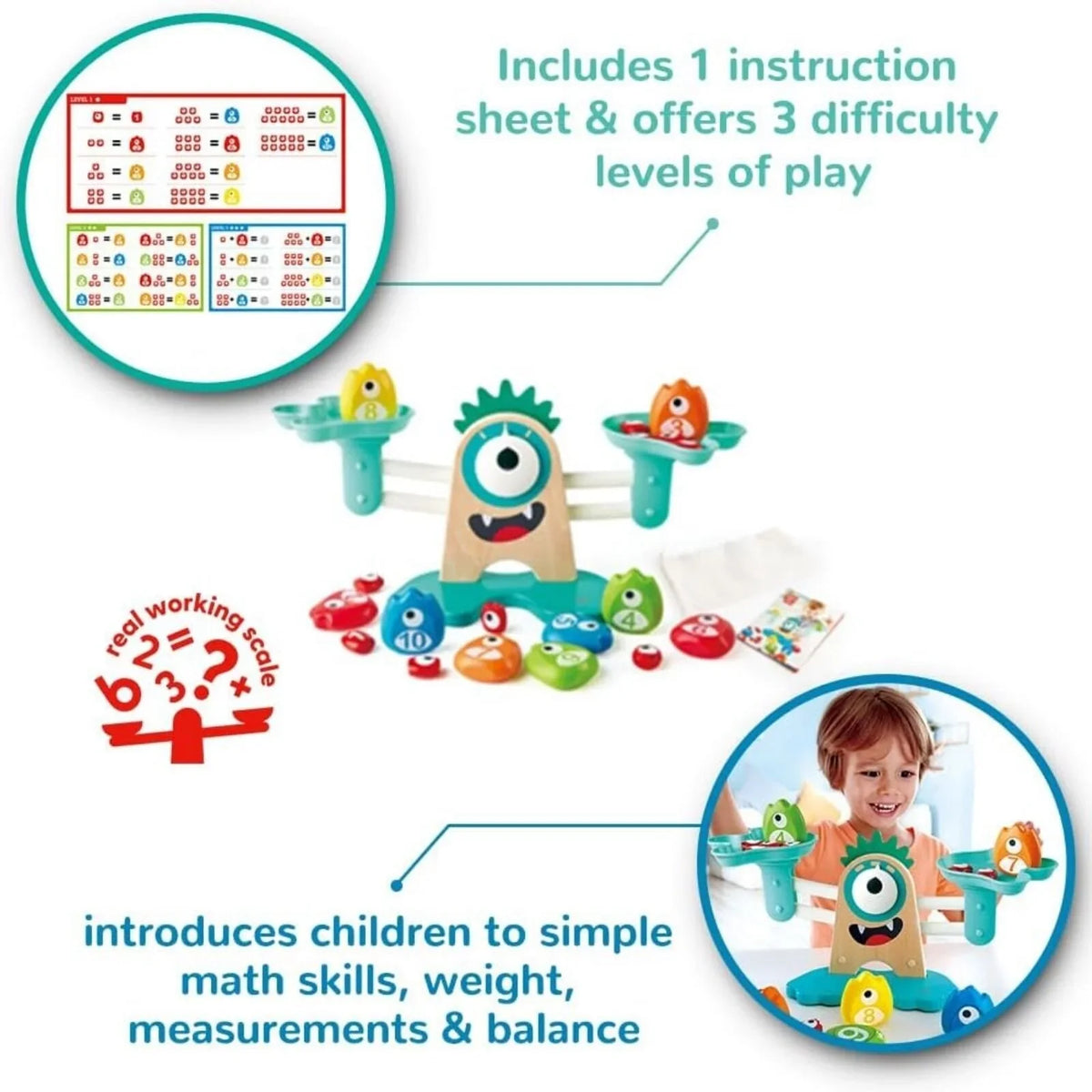 Monster Math Scale Hape Monster Math Scale – Little Lug