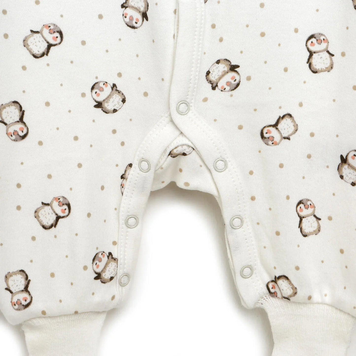 HelloBaby Newborn Baby Girl Footed Jumpsuit - Ecru