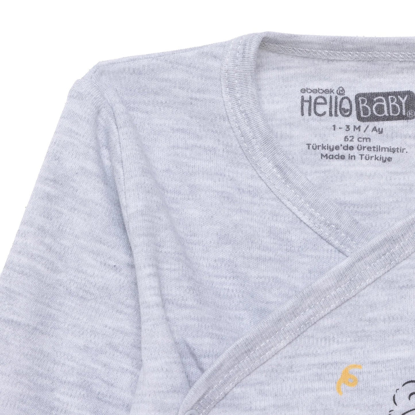 HelloBaby Newborn Body-Footed Bottom - Grey