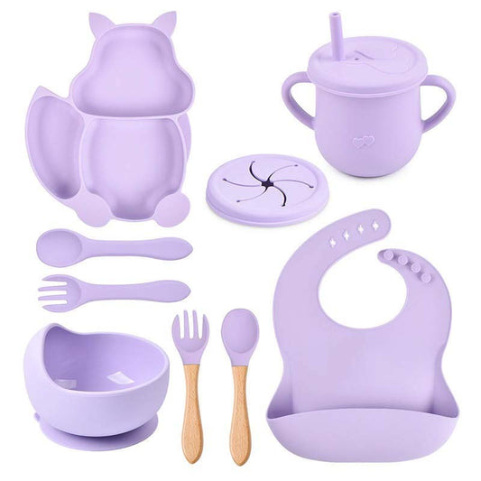 Little Lion 9 Piece Baby Weaning Set (Lilac)