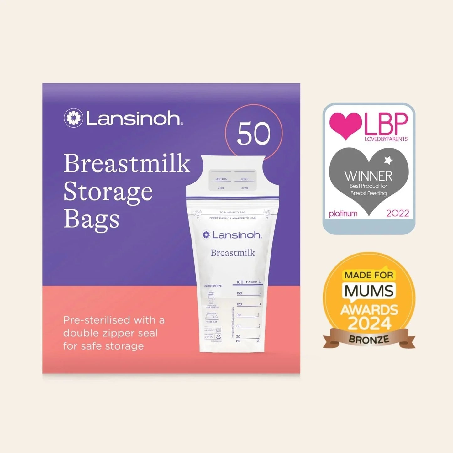 Lansinoh Breastmilk Storage Bags 50 pcs