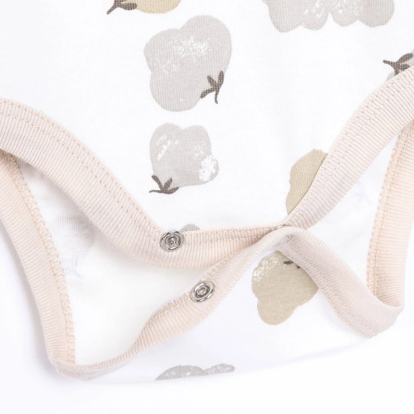 HelloBaby Baby Girl Long Sleeve Bodysuit 2 pcs - Beige