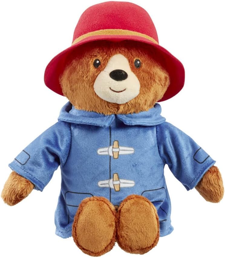 Rainbow Designs Paddington Bear Movie Talking Teddy Bear - Paddington Bear talking toy with 5 Phrases, Red Hat & Blue Duffle Coat - Cuddly Companion for Playtime Adventures