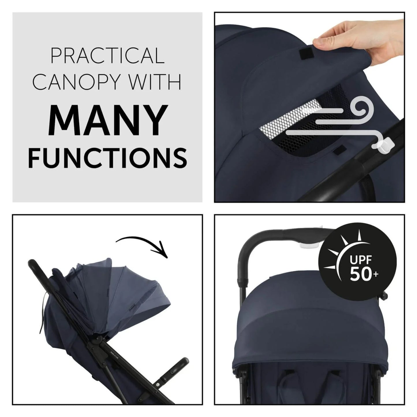 Hauck Travel N Care Pushchair - Navy Blue