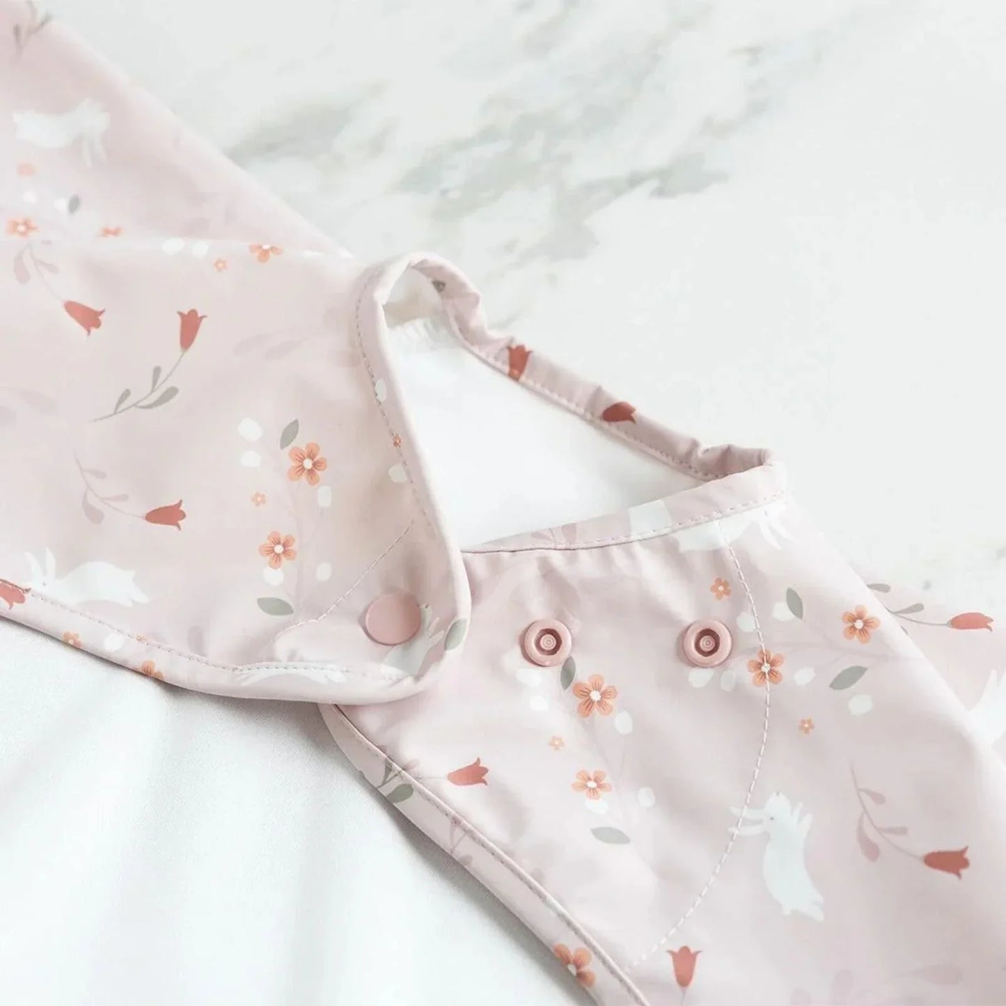 Bibado Long Sleeve Coverall Weaning Bib - Botanical Bunnies