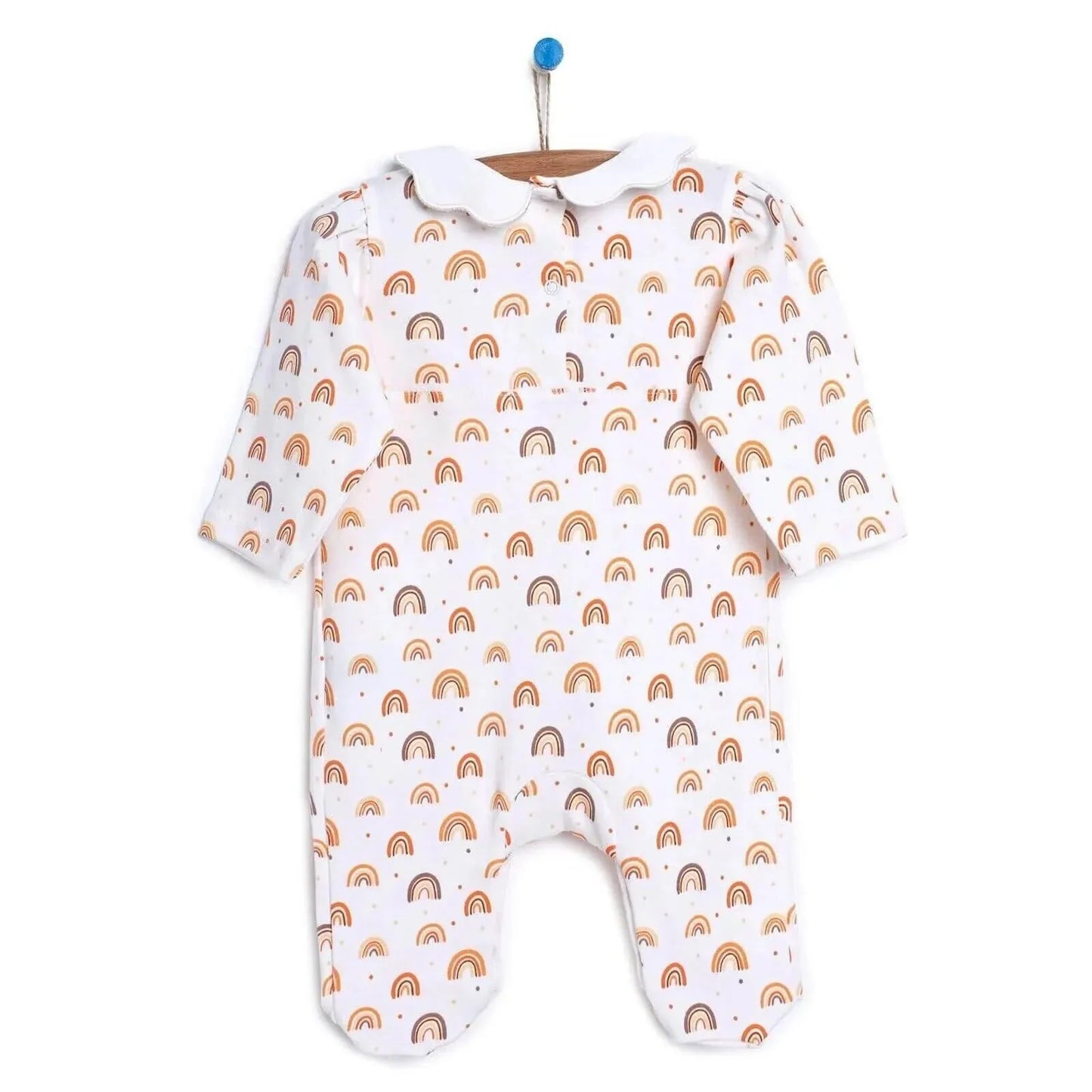 HelloBaby Newborn Baby Girl Romper - Ecru