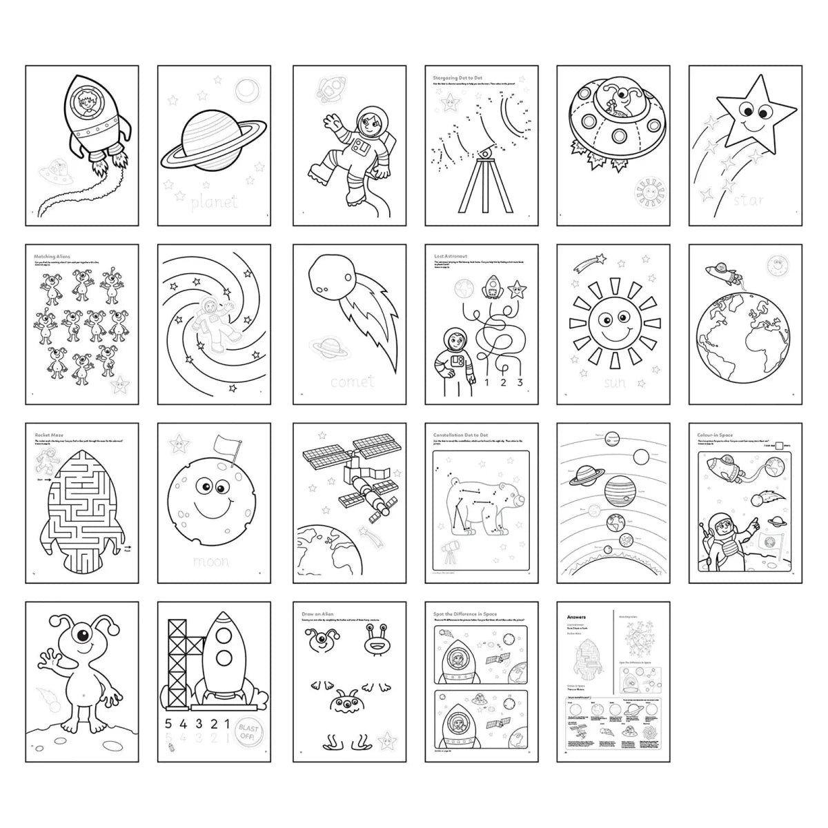 Orchard Toys Outerspace Colouring Book