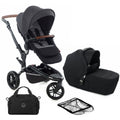 Jané Trider + Transporter Plus Carrycot, Cold Black
