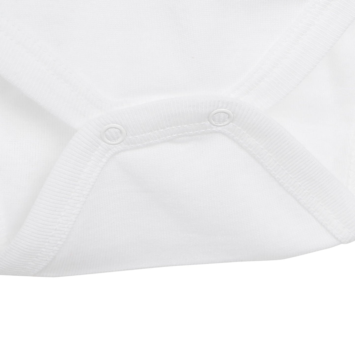 HelloBaby Long Sleeve Baby Bodysuit - White