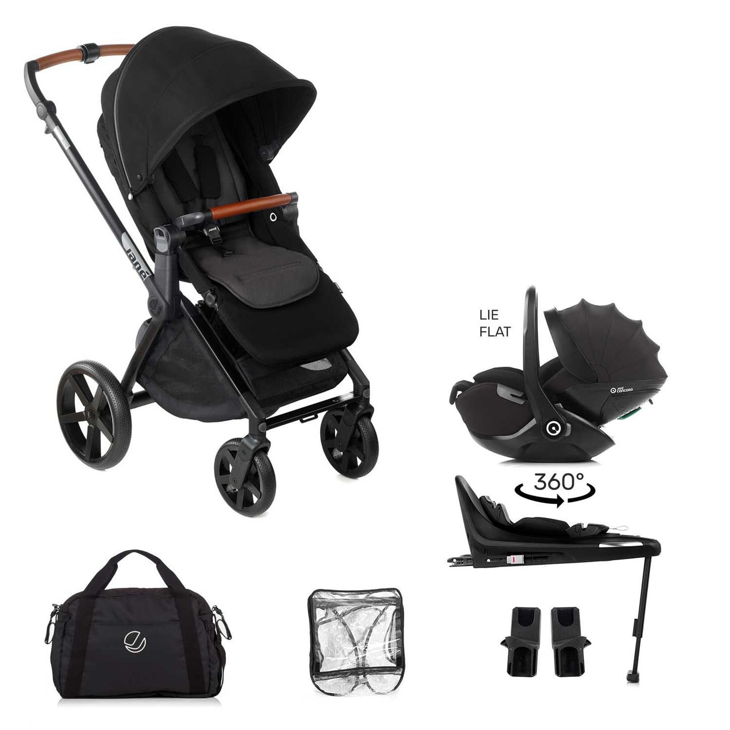 Jane Muum-4 Kombibaby 360 Lie-Flat Car Seat Travel System