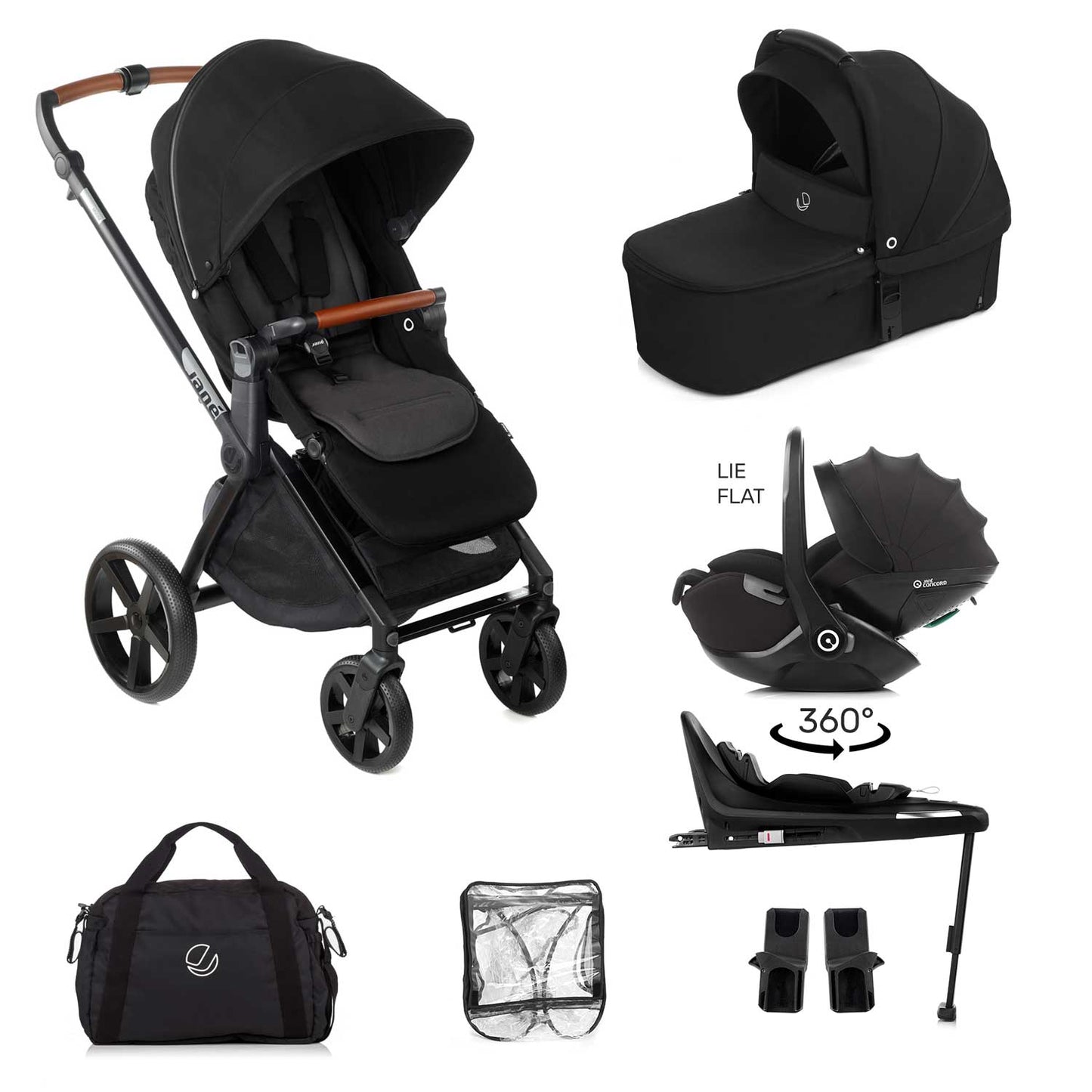 Jane Muum-4 Kombibaby 360 Lie-Flat Car Seat Travel System