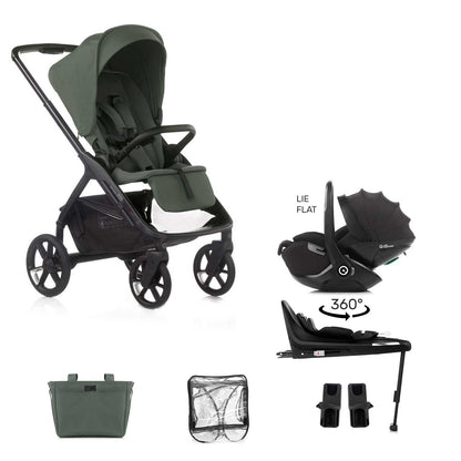 Jane Keep Pushchair + Kombibaby Lie-Flat 360 Car Seat Travel System
