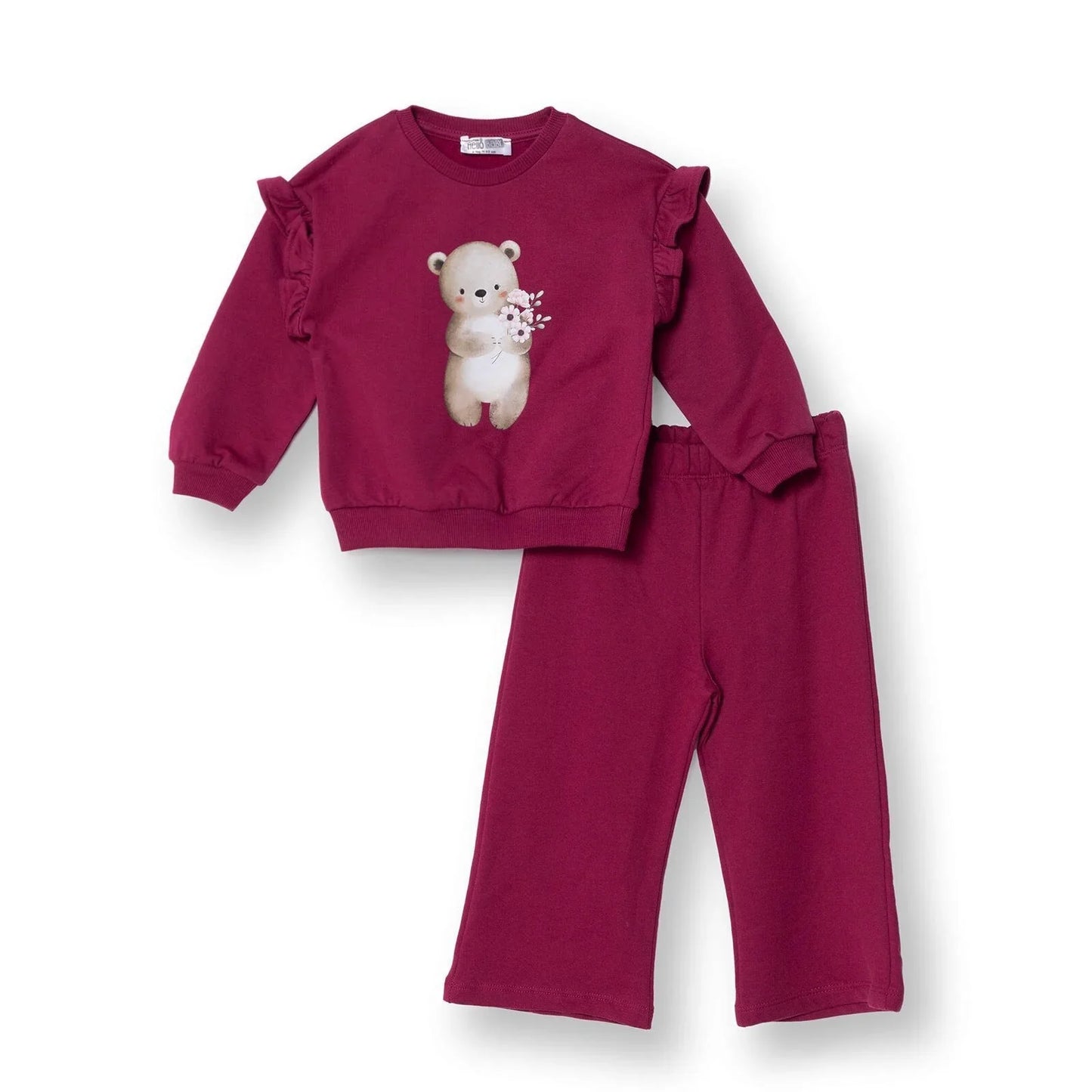 HelloBaby Jogging Set - Maroon